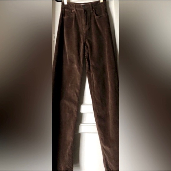 Motel Rocks corduroy trousers 90’s parallel jeans wide leg chocolate brown - Picture 6 of 16